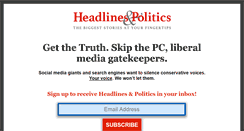 Desktop Screenshot of headlinepolitics.com