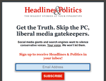 Tablet Screenshot of headlinepolitics.com